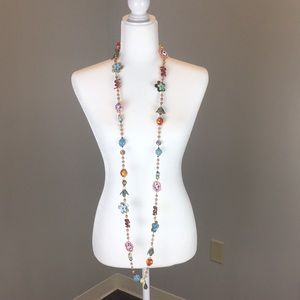 Very Long Beaded Necklace